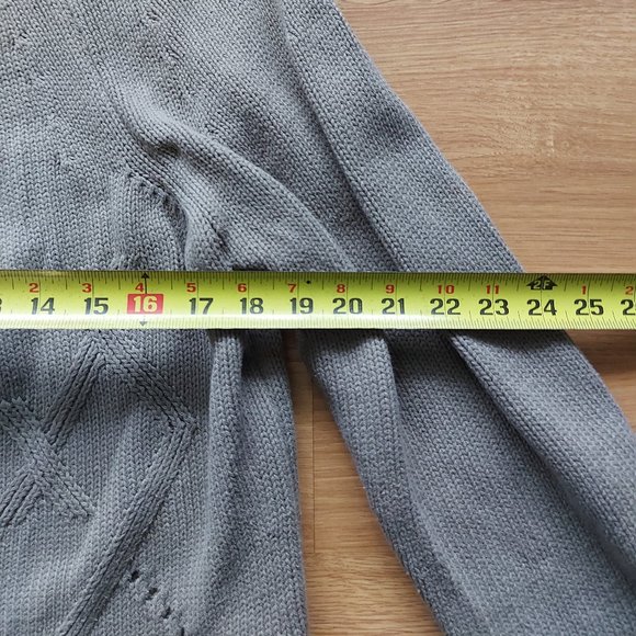 Blue Willis Knit Zip-up Sweater - Picture 7 of 10